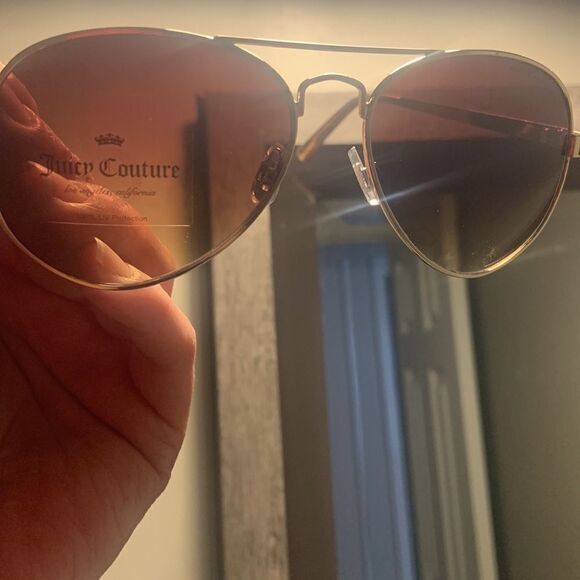 NWOT juicy couture brown/gold brow bar sunglasses main image 6